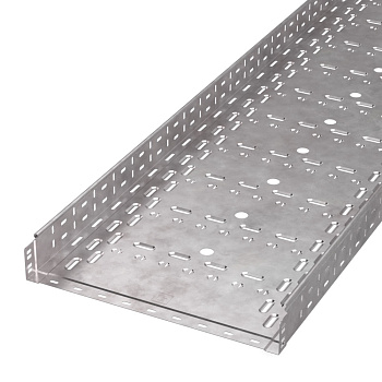 PR16.1243 лоток перфорированный Стандарт HDZ 500х80х3000 (1,0 мм) (6 м/уп) Промрукав