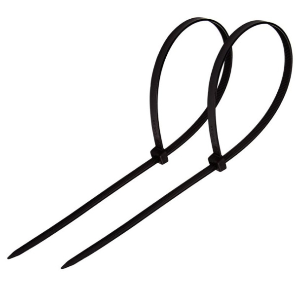201-030 Стяжка 300x3,6 нейлоновая, черная (100 шт./уп.) (CNT-3,6*300-B) Пожтехкабель