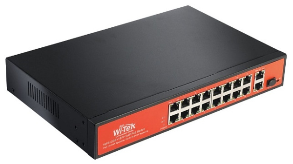 WI-PS518GV неуправляемый коммутатор с функцией PoE Wi-Tek