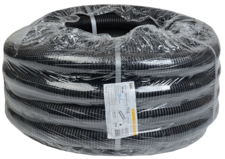 CTG20-50-K02-015-1 труба гофрированная ПНД d=50мм с зондом черная (15м) IEK