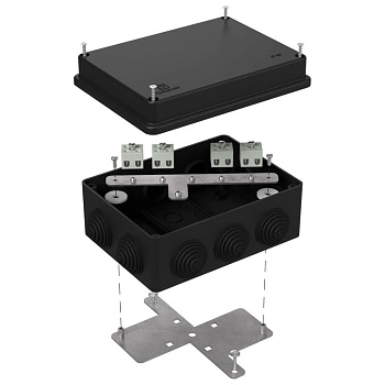 40-0310-9005-FR2.5-8 коробка огнестойкая для о/п 40-0310-FR2.5-8 Е15-Е120 RAL9005 150х110х70 (6 шт/кор) Промрукав