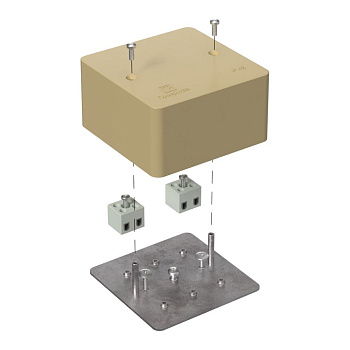 40-0460-1001-FR2.5-4 коробка огнестойкая для кабель-канала 40-0460-FR2.5-4 Е15-Е120 RAL1001 85х85х45 (44 шт/кор) Промрукав