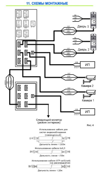 ST-M207/7 (M) ЧЕРНЫЙ монитор домофона Space Technology