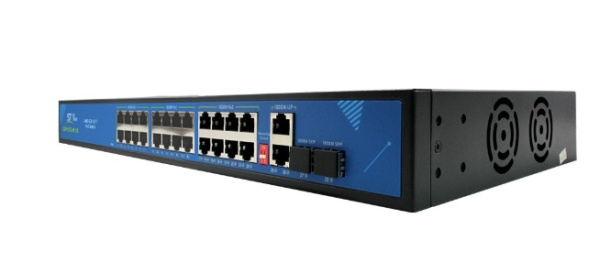 ST-S242POE (24G/2G/2S/300W/AB) PRO (версия 3) сетевой PoE коммутатор Space Technology