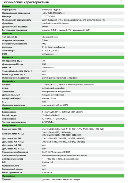 TC-C34HS Spec:I3/E/Y/C/SD/2.8mm/V4.2 уличная купольная всепогодная IP-камера видеонаблюдения с встроенным микрофоном Tiandy