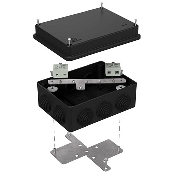 40-0310-9005-FR10.0-4 коробка огнестойкая для о/п 40-0310-FR10.0-4 Е15-Е120 RAL9005 150х110х70 (6 шт/кор) Промрукав