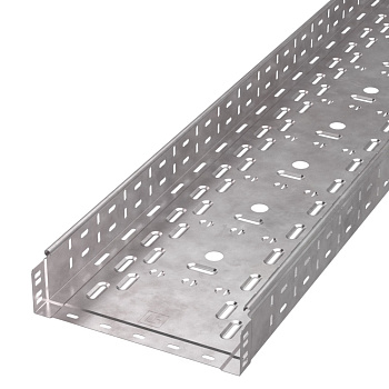 PR16.1237 лоток перфорированный Стандарт HDZ 300х80х3000 (0,8 мм) (6 м/уп) Промрукав