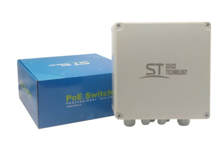 ST-S41POE (2M/65W/А/OUT) PRO (версия 4) сетевой PoE коммутатор Space Technology