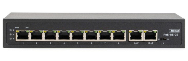 SKAT PoE-8E-2Е неуправляемый коммутатор