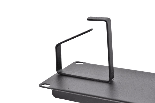 ГКО-2-6-9005 Горизонтальный кабельный органайзер 19" 2U, 6 колец, цвет черный ЦМО