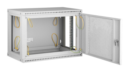 TWI-066035-R-P-GY настенный разборный шкаф TLK 19", 6U