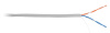 EC-UU002-5-PVC-GY кабель NETLAN U/UTP 2 пары, Кат.5 (Класс D), 100МГц, одножильный, внутренний (305 м/бухта)