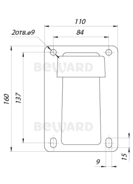 B56-20R уличная поворотная всепогодная IP-камера видеонаблюдения Beward