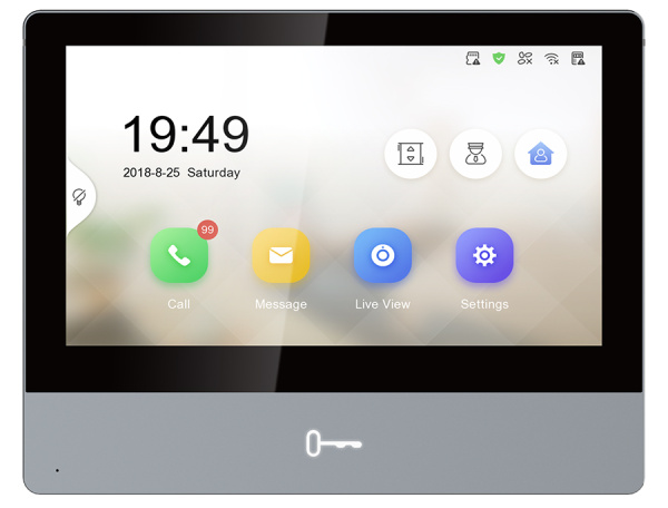 F-VI-3545ISE1 (Аналог DS-KH8350-TE1) IP видеодомофон 7“ iFlow