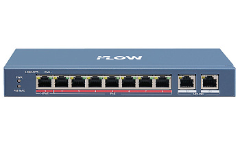 F-SW-EU410HPOE-V коммутатор L2 неуправляемый 8 портов iFlow