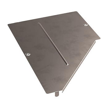 PR16.5655 Крышка переходника левого Стандарт INOX (AISI 409) 600х300 Промрукав