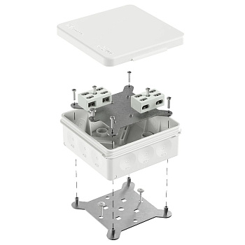 60-0303-9003-FR6.0-4-4-Р коробка огнестойкая разветвительная для о/п двухкомпонентная 60-0303-FR6.0-4-4-Р Е15-Е60 RAL9003 (16 шт/кор) Промрукав