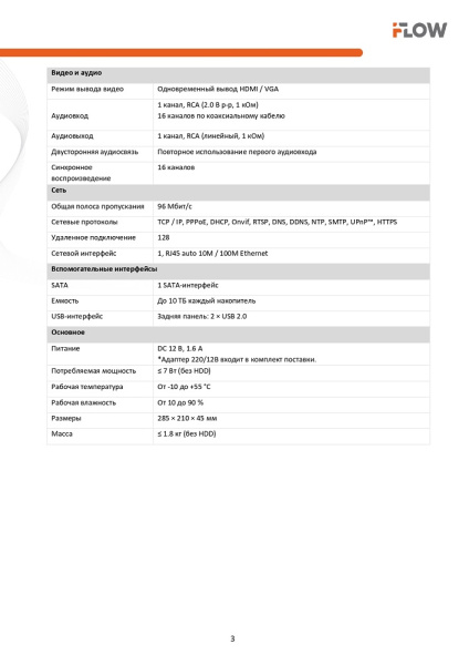 F-HR-1162 (Аналог DS-H116GA) 16-ти канальный гибридный HD-TVI регистратор c технологией AoC  iFlow