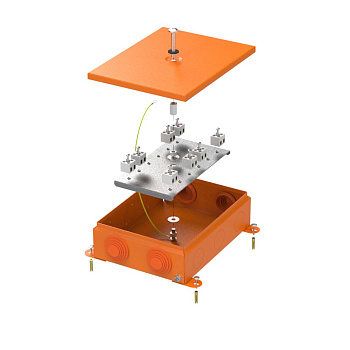 70-0385-2004-FR2.5-16 коробка металлическая огнестойкая 70-0385-FR2.5-16 E15-E120 RAL2004 150x200x60 (6 шт/кор) Промрукав