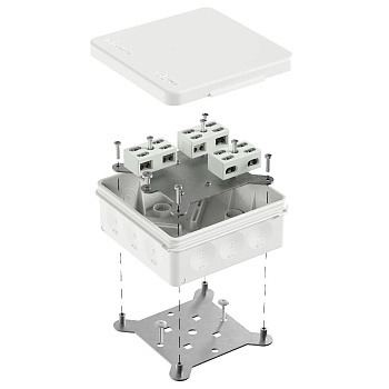 60-0303-9003-FR6.0-4-6-Р коробка огнестойкая разветвительная для о/п двухкомпонентная 60-0303-FR6.0-4-6-Р Е15-Е60 RAL9003 (16 шт/кор) Промрукав