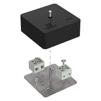 40-0450-9005-FR6.0-4 коробка огнестойкая для кабель-канала 40-0450-FR6.0-4 Е15-Е120 RAL9005 75х75х30 (87 шт/кор) Промрукав