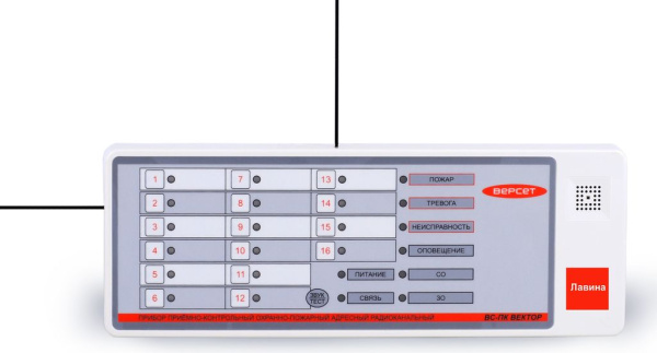 ВС-ПК ВЕКТОР ЛАВИНА прибор приемно-контрольный адресный радиоканальный ИСБ «ЛАВИНА» Сибирский Арсенал
