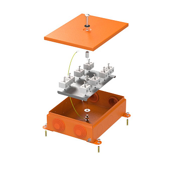 70-0385-2004-FR10.0-16 коробка металлическая огнестойкая 70-0385-FR10.0-16 E15-E120 RAL2004 150x200x60 (6 шт/кор) Промрукав