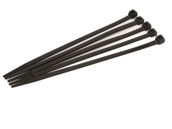 Стяжки 3,6x200 мм черные (100 шт/уп) Optimus