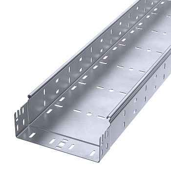 PR16.13498 лоток перфорированный Профи INOX (AISI 316) 200х80х3000 (1,0 мм) (6 м/уп) Промрукав