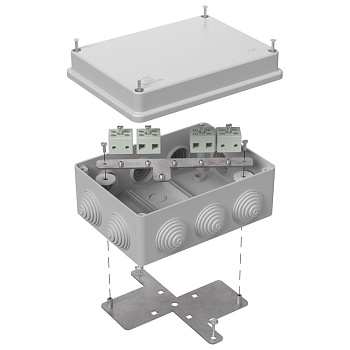 40-0310-7035-FR6.0-8 коробка огнестойкая для о/п 40-0310-FR6.0-8 Е15-Е120 RAL7035 150х110х70 (6 шт/кор) Промрукав