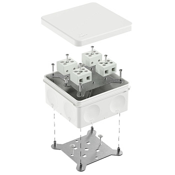 60-0300-9003-FR10.0-8 коробка огнестойкая для о/п двухкомпонентная 60-0300-FR10.0-8 Е15-Е120 RAL9003 100х100х50 (14 шт/уп) Промрукав