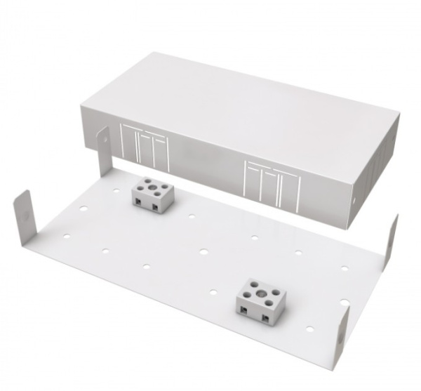 070-034 Коробка монтажная огнестойкая металлическая КМОМ (16к x 10мм) 210х100х37 IP 31 ПожТехКабель 