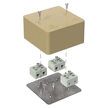 40-0460-1001-FR10.0-6 коробка огнестойкая для кабель-канала 40-0460-FR10.0-6 Е15-Е120 RAL1001 85х85х45 (44 шт/кор) Промрукав