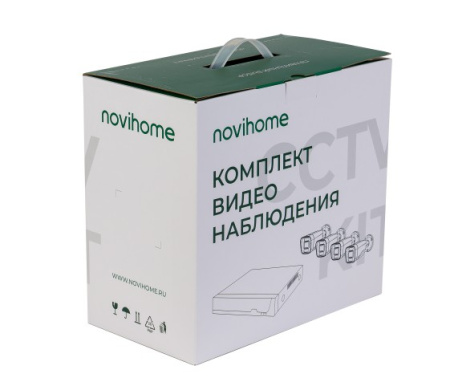 Arctur 4-5 v.4527 комплект AHD видеонаблюдения c на 4 камеры 5 Mp Novihome