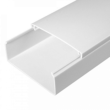PR.0510040 кабель-канал белый 2-й замок в г/к 100х40 мм (24м/уп) Промрукав