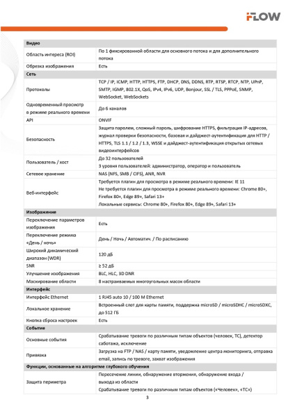 F-IC-2242C(6mm) (Аналог DS-2CD2T43G2-4LI(6mm)) 4Мп уличная цилиндрическая IP-камера с гибридной Smart подсветкой iFlow