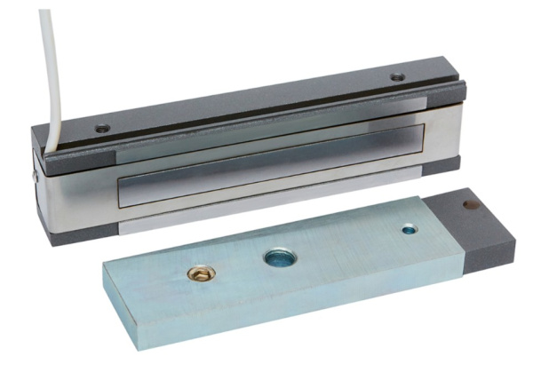 ML-200K-3 Premium Grey с планкой (серый) замок электромагнитный ACCORDTEC