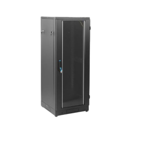 ШТК-М-36.6.8-1ААА-9005 шкаф телекоммуникационный напольный дверь стекло, чёрный ЦМО