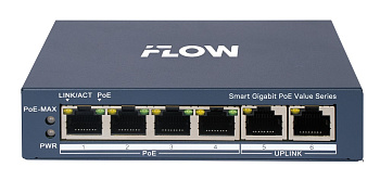 F-SW-EM606POE-VM/L коммутатор L2 4 гигабитных порта RJ45 PoE iFlow