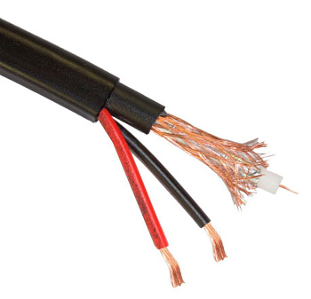 КВК-2П 2х0,5 (ТСм-008-18) кабель комбинированный для систем видеонаблюдения (ГОСНИП)