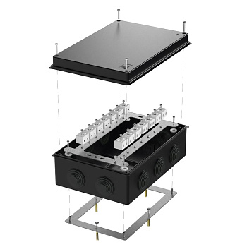 40-0330-9005-FR6.0-28 коробка огнестойкая для о/п 40-0330-FR6.0-28 Е15-Е120 RAL9005 260х175х90 (7 шт/кор) Промрукав