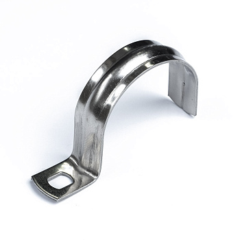 PR08.20798 скоба металлическая однолапковая СМО(INOX) d38-40 мм (10 шт/уп) Промрукав
