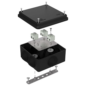 40-0300-9005-FR1.5-6 коробка огнестойкая для о/п 40-0300-FR1.5-6 Е15-Е120 RAL9005 100х100х50 (14 шт/кор) Промрукав
