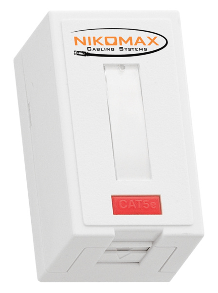 NMC-WO1UD2-FT-ST-WT настенная розетка NIKOMAX