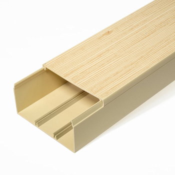 PR03.0192 кабель-канал сосна 2-й замок в п/э 100х60 мм (8 м/уп) Промрукав