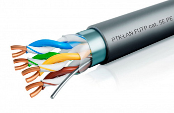 202-020 Кабель витая пара LAN F/UTP 4x2x24AWG (0,48 мм) кат.5е (305 м) PVC (серый) Standard Пожтехкабель 202-020 Кабель витая пара LAN F/UTP 4x2x24AWG (0,48 мм) кат.5е (305 м) PVC (серый) Standard Пожтехкабель