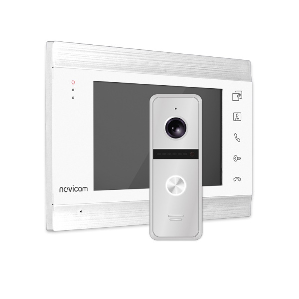 MAGIC 7C KIT WHITE (ver.4221) комплект из видеодомофона с 7" дисплеем и вызывной панели Novicam