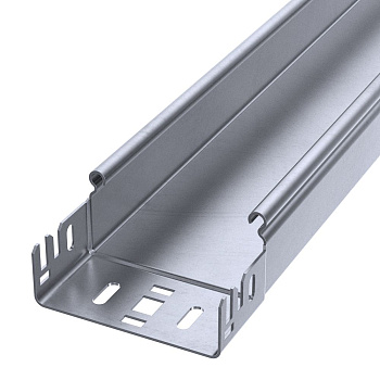 PR16.13617 лоток неперфорированный Профи INOX (AISI 316) 100х50х3000 (1,5 мм) (6 м/уп) Промрукав