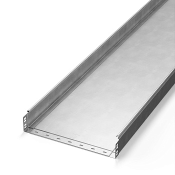 PR16.2321 лоток неперфорированный Стандарт INOX (AISI 304) 400х80х3000 (1,0 мм) (3 м/уп) Промрукав