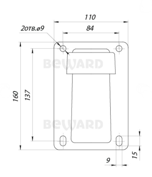 B56-30R уличная поворотная всепогодная IP-камера видеонаблюдения Beward